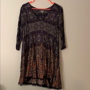 Ecoté Ombré High Low Dress
